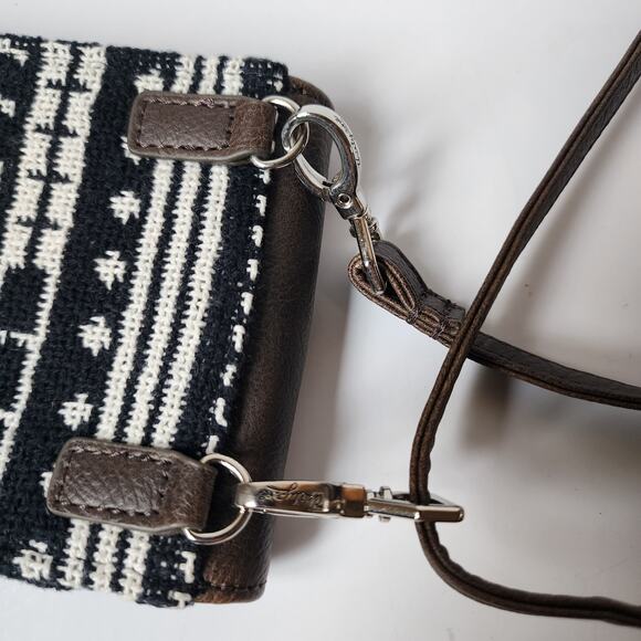 Thirty One 31 Call Me Crossbody & Strap Rio Weave Aztec Black Purse Travel EUC - Picture 4 of 7